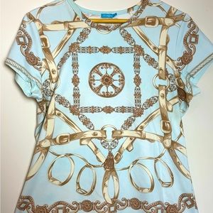 Classic J. McLaughlin Equestrian Top
Short Sleeve size L